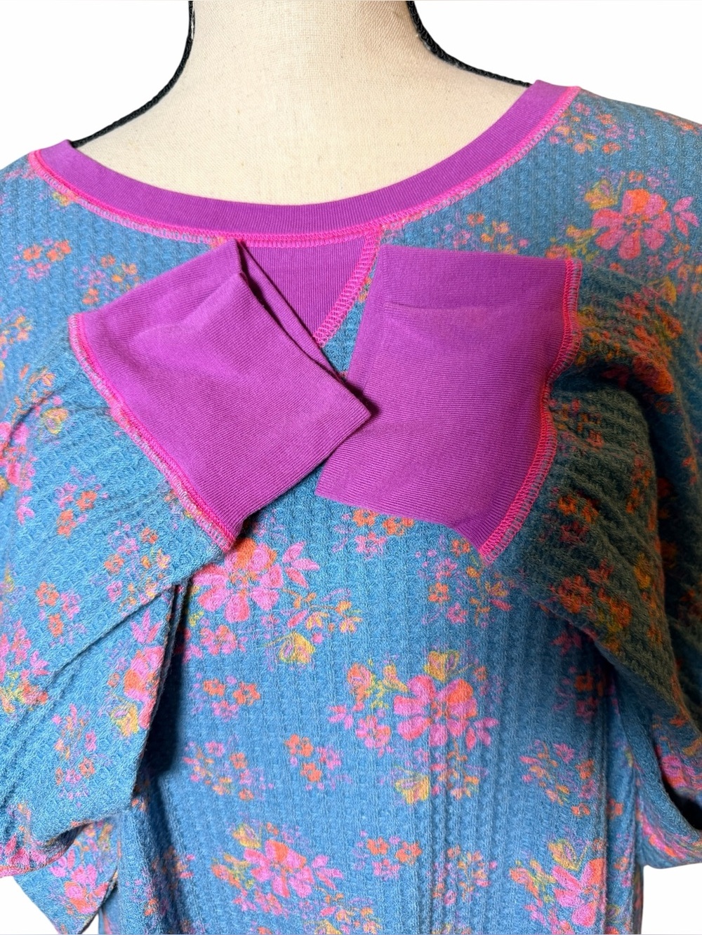 Natural Life Boho Waffle Knit Pajama Lounge Set - 3 Pieces, Floral Size XL - Picture 12 of 14
